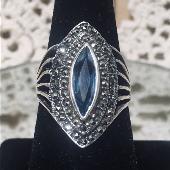 Stamped Jewelry - HOST PICK.  Sterling and marcasite ribcage ring